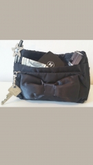 Pochette Noeud Satin Noir Tintamar