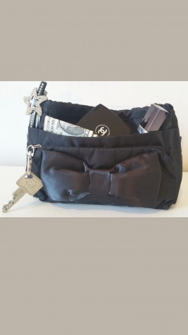 Pochette Noeud Satin Noir Tintamar